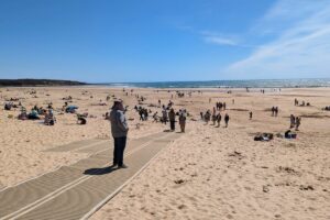 Accès à la plage du Veillon en Vendée