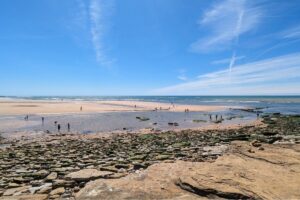 Vue mer de la plage du Veillon à Talmont Saint Hilaire